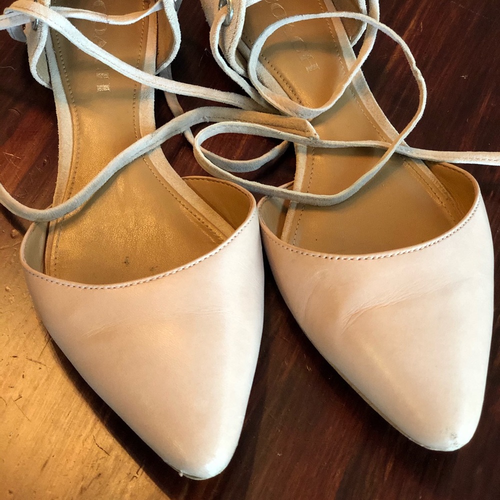 Coach leather & suede lace up shoes